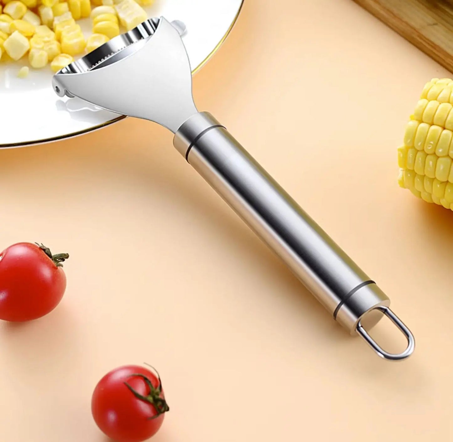 Stainless Steel Corn Peeler – Quick & Easy Cob Cutter Tool