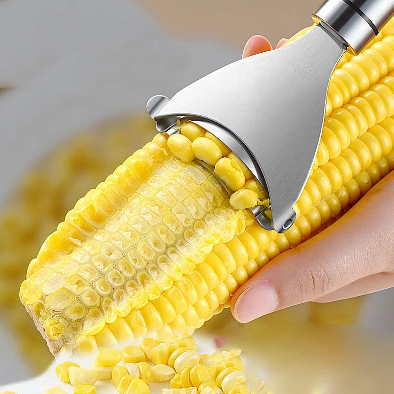 Stainless Steel Corn Peeler – Quick & Easy Cob Cutter Tool