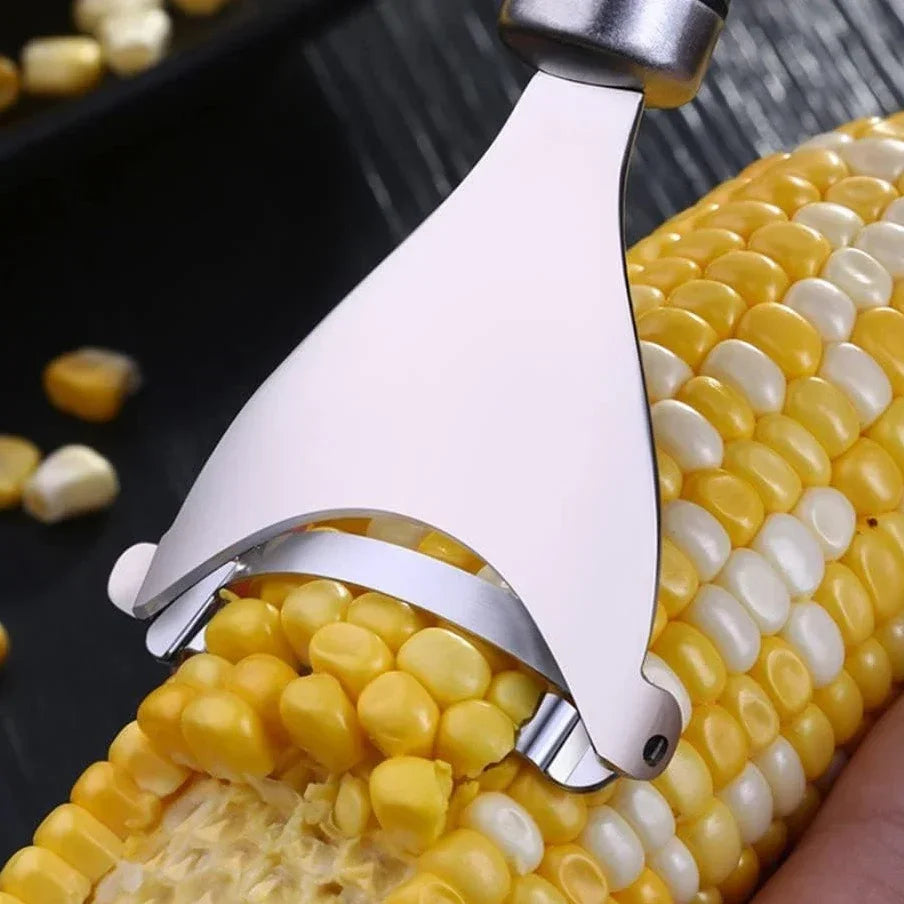Stainless Steel Corn Peeler – Quick & Easy Cob Cutter Tool
