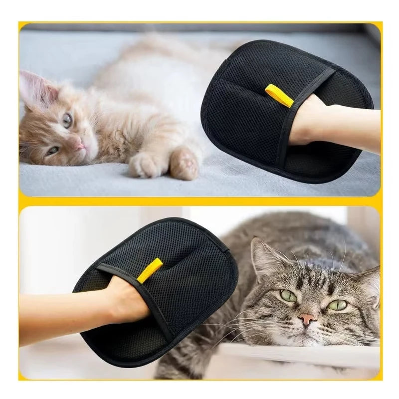 Electrostatic Pet Hair Removal Gloves – Effortless Fur Cleanup for Pets, Furniture & Clothes!