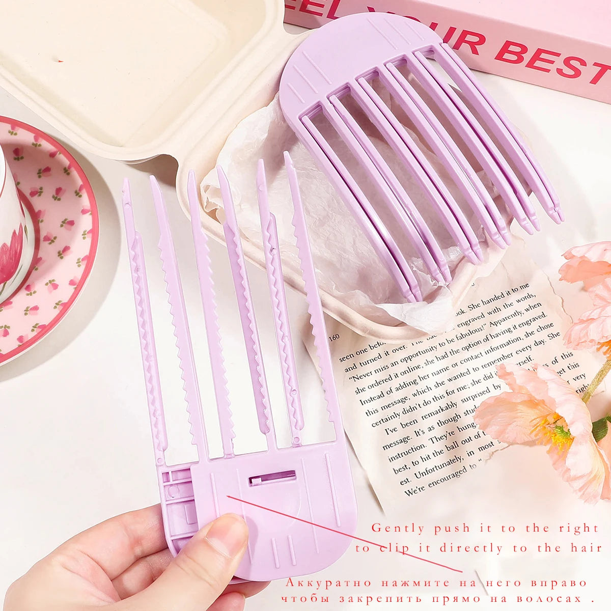 Fluffy Hair Volumizing Root Clips – No-Heat Curling Bangs Lifter