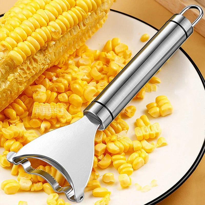 Stainless Steel Corn Peeler – Quick & Easy Cob Cutter Tool