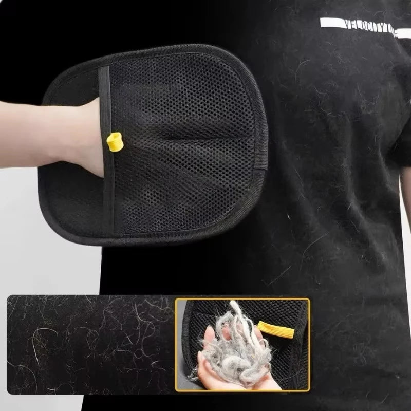 Electrostatic Pet Hair Removal Gloves – Effortless Fur Cleanup for Pets, Furniture & Clothes!