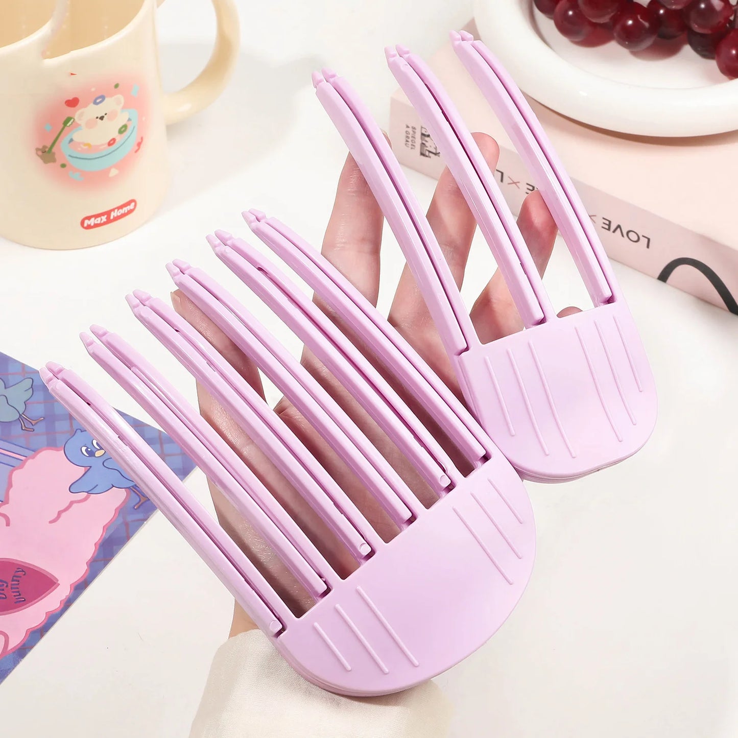 Fluffy Hair Volumizing Root Clips – No-Heat Curling Bangs Lifter