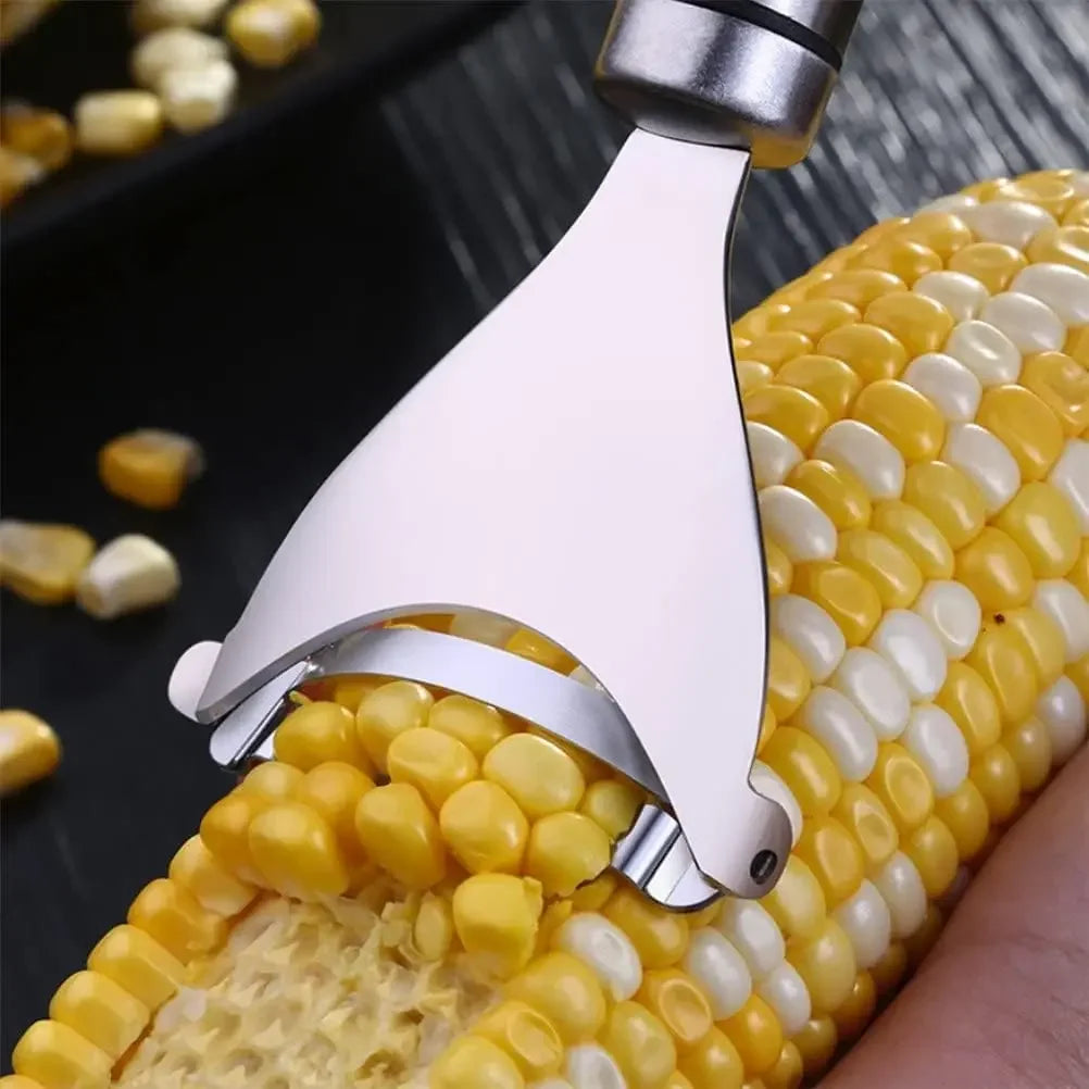 Stainless Steel Corn Peeler – Quick & Easy Cob Cutter Tool