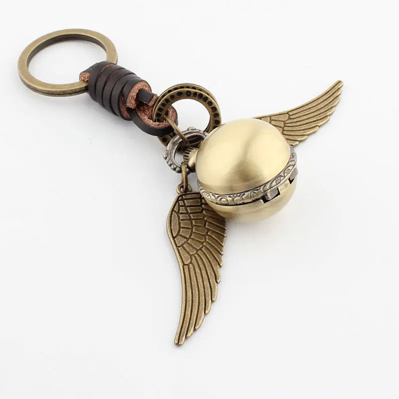 Harry Potter Golden Snitch Pocket Watch Keychain & Bag Charm