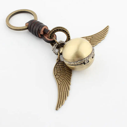 Harry Potter Golden Snitch Pocket Watch Keychain & Bag Charm