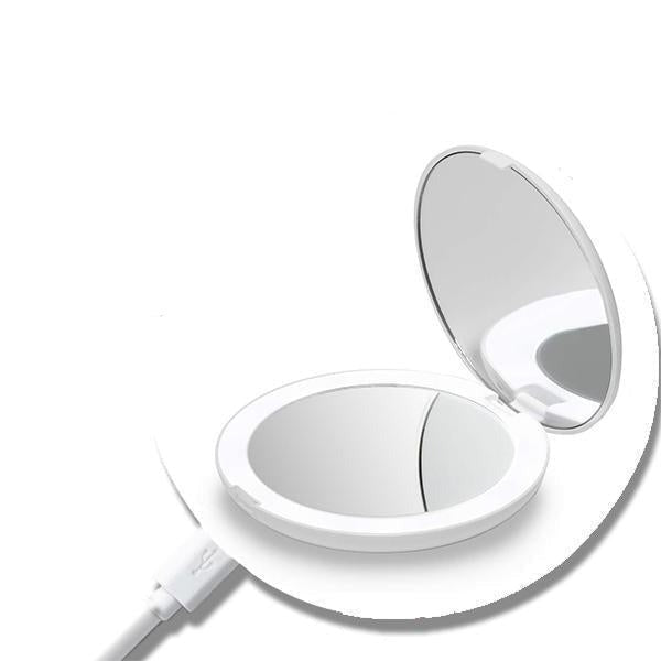 Rechargeable LED Handheld Makeup Mirror - FREE SHIPPING