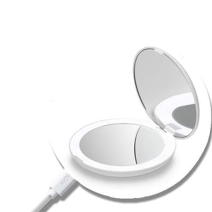 Rechargeable LED Handheld Makeup Mirror - FREE SHIPPING