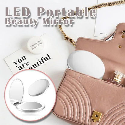 Rechargeable LED Handheld Makeup Mirror - FREE SHIPPING