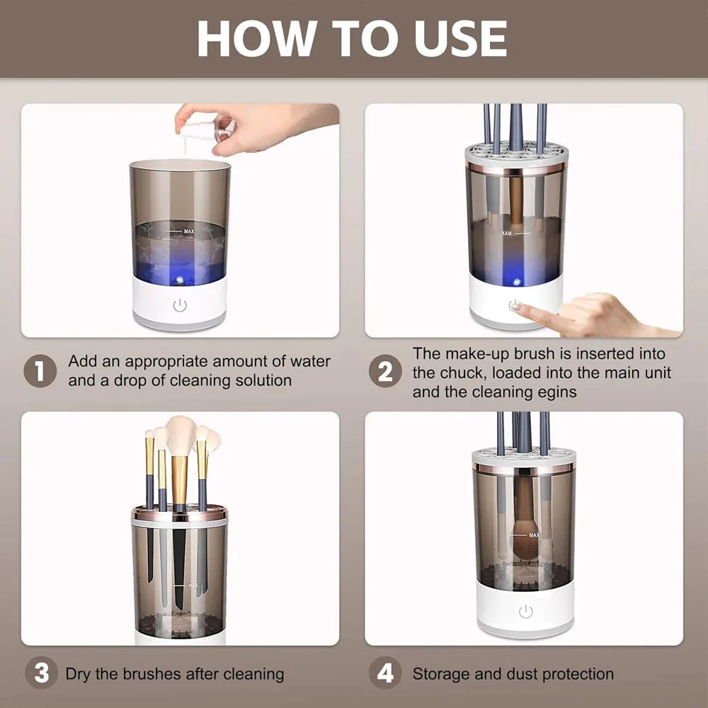 Automatic Electric Makeup Brush Cleaner & Dryer