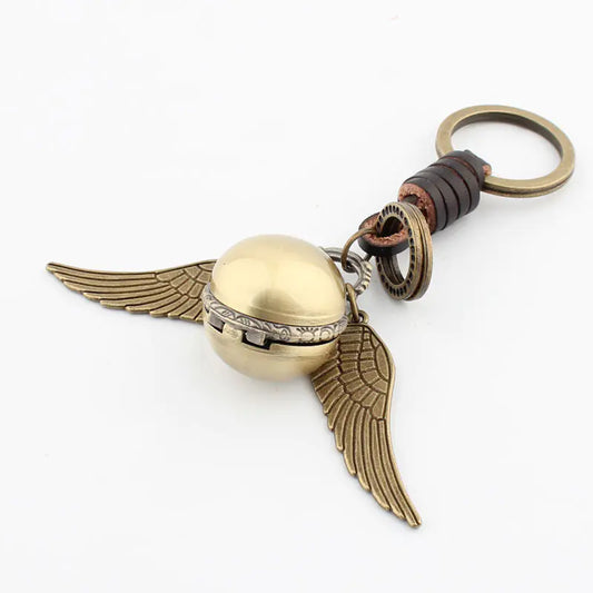 Harry Potter Golden Snitch Pocket Watch Keychain & Bag Charm