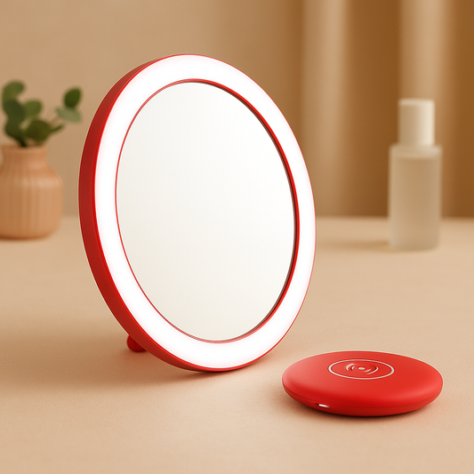 Rechargeable LED Handheld Makeup Mirror - FREE SHIPPING