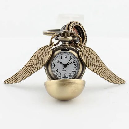 Harry Potter Golden Snitch Pocket Watch Keychain & Bag Charm