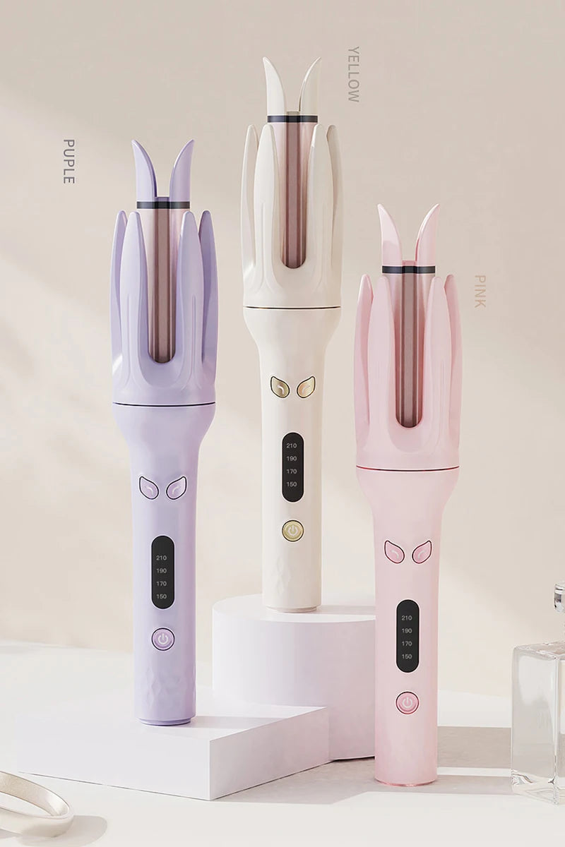 Automatic Rotating Hair Curler – 28mm Ceramic Curling Wand with Negative Ions