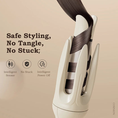 Automatic Rotating Hair Curler – 28mm Ceramic Curling Wand with Negative Ions