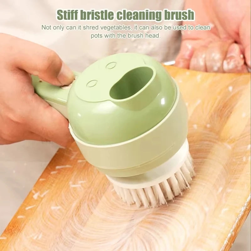 4-in-1 Vegetable Cutter | Wireless Handheld Electric Chopper & Slicer