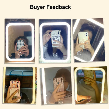 GlowUp™ Rechargeable Vanity Mirror – 3 Light Modes & Touch Screen