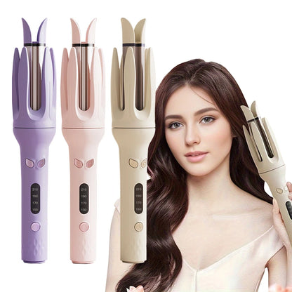Automatic Rotating Hair Curler – 28mm Ceramic Curling Wand with Negative Ions