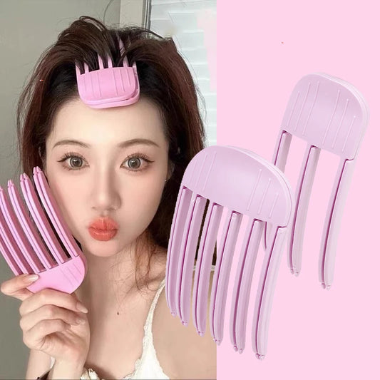 Fluffy Hair Volumizing Root Clips – No-Heat Curling Bangs Lifter
