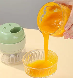 4-in-1 Vegetable Cutter | Wireless Handheld Electric Chopper & Slicer