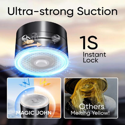 360° Magnetic Suction Cup Phone Holder | No-Drill, Multi-Surface Mount