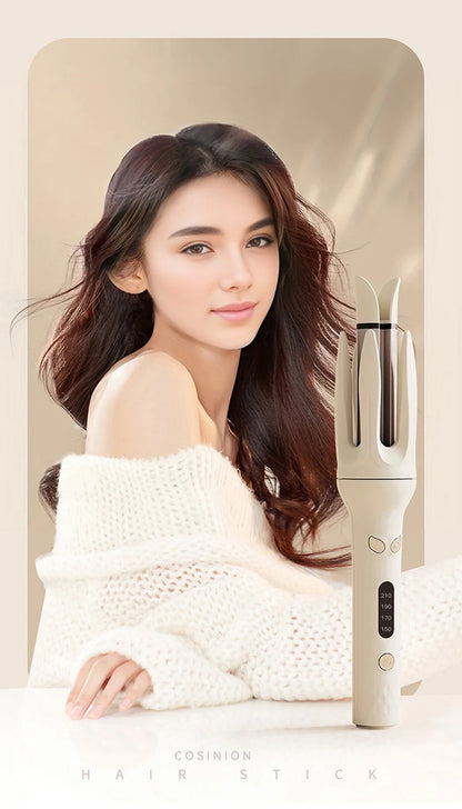 Automatic Rotating Hair Curler – 28mm Ceramic Curling Wand with Negative Ions