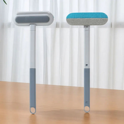 3-in-1 Pet Hair & Window Cleaning Brush – Long Handle, Multi-Surface Fur Remover for Dogs & Cats