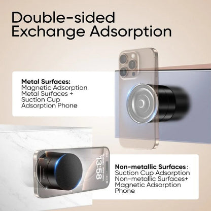 360° Magnetic Suction Cup Phone Holder | No-Drill, Multi-Surface Mount