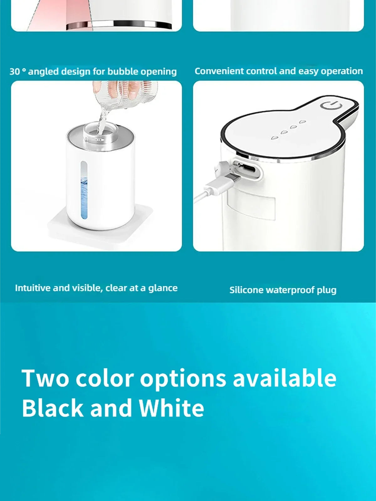 Automatic Touchless Foaming Soap Dispenser – 380ml | Wall-Mounted | USB Rechargeable