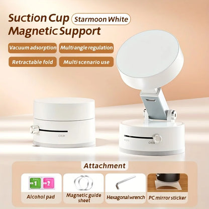 360° Magnetic Suction Cup Phone Holder | No-Drill, Multi-Surface Mount