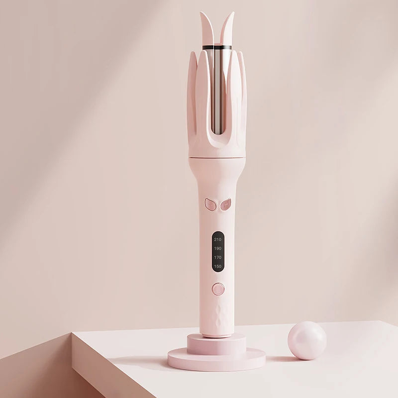 Automatic Rotating Hair Curler – 28mm Ceramic Curling Wand with Negative Ions