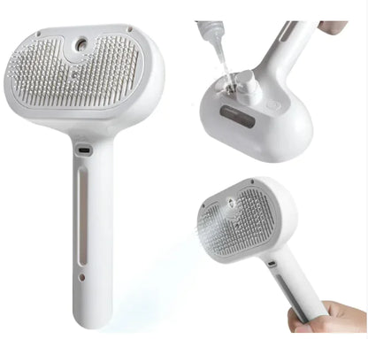 2-in-1 Pet Hair Remover & Spray Brush | Tackle Shedding Fast!