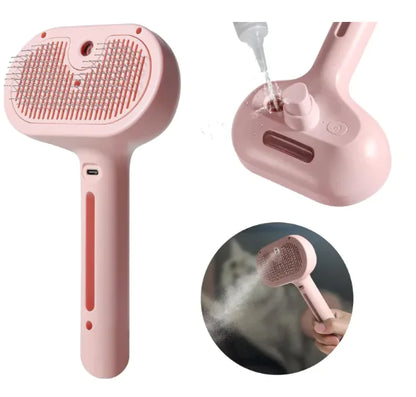 2-in-1 Pet Hair Remover & Spray Brush | Tackle Shedding Fast!