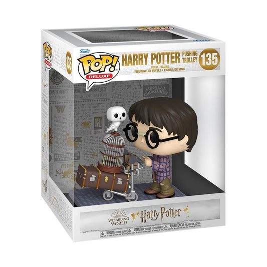 Funko POP Harry Potter 20th Anniversary Deluxe Figure - Harry with Trolley