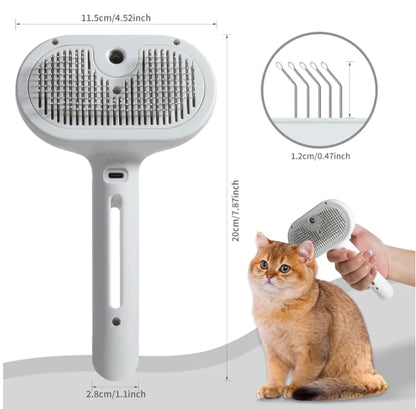 2-in-1 Pet Hair Remover & Spray Brush | Tackle Shedding Fast!
